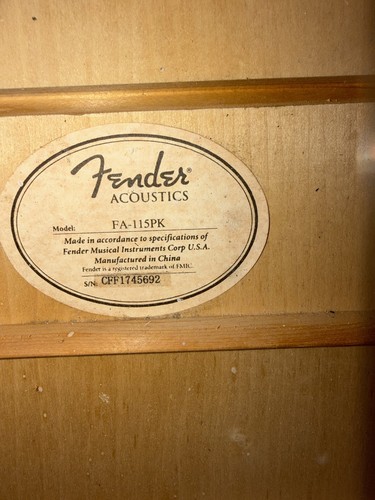 Fender 115 acoustic guitar - fender,