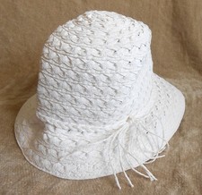 Women’s Summer White Cross-Hatch/Braided Hat 2010 Ladies One Size, Sainsburys TU
