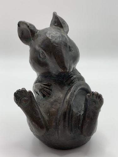 Bronze effect mouse ornament - effect,