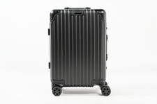 Aluminium Suitcase 20" Cabin Carry on Premium Spinner Case - Black - OPEN BOX