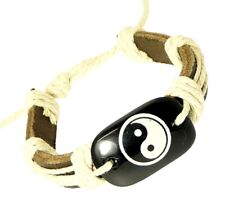 Brown Leather Cord Bracelet Wristband Strap Job Lot Wholesale Clearance Bulk Buy