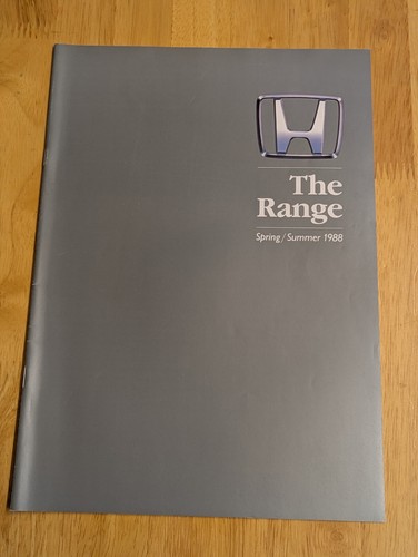 Honda 1988 range brochure - brochure, inc