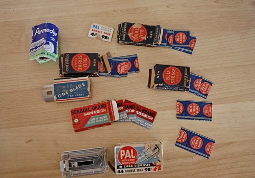 Vintage razor blades - vintage, lot-