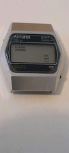 Accurist alarm chrono night glow mens led watch 70s - 80s spares or repair 