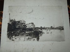 FRENCH SCHOOL 19TH EAU FORTE