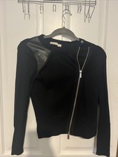 Karen Millen Black Knit Cardigan, Size 2 (UK 8-10)