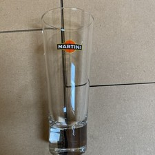 Vintage Genuine Martini Highball Glass Great Condition 17cm tall Heavy base 