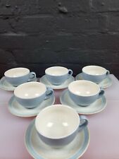 6 x Churchill Lichen Teacups and Saucers 2 Sets Available
