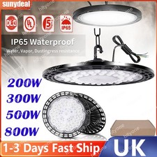 UFO LED High Bay Light Workshop Garage 800W Lights Industrial Warehouse Lamp NEW
