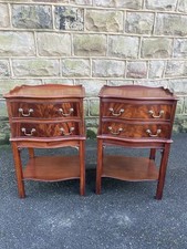 Quality Pair Mahogany 2 Draw