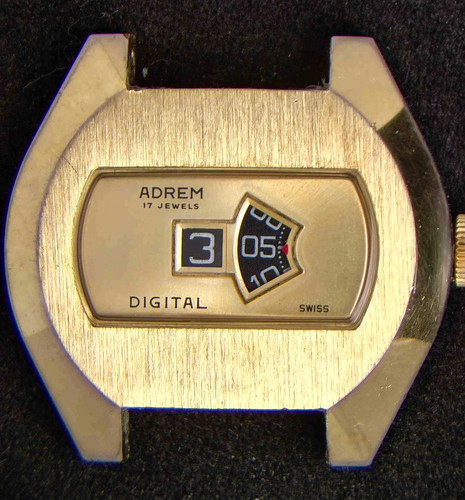 Adrem jump hour - hour, gold-tone