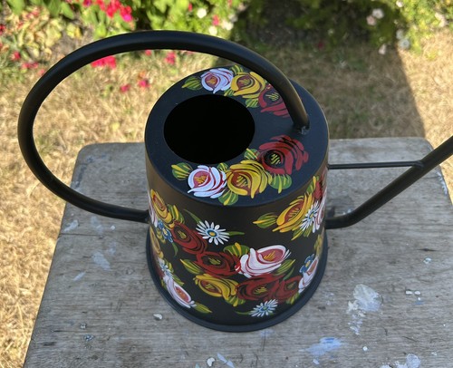 Hand painted black metal - hand,