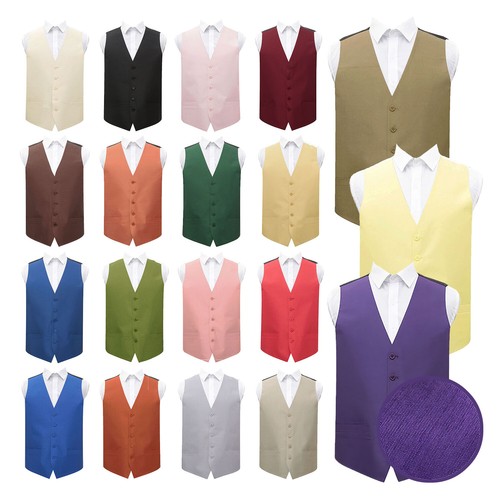 Mens waistcoat plain shantung - waistcoat,