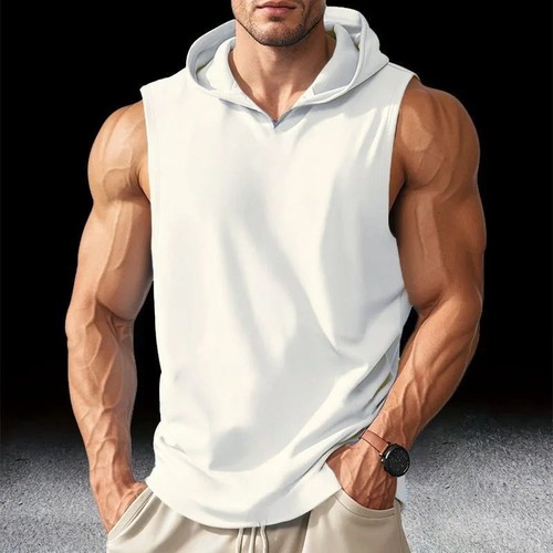 Men vest hooded tank top - vest,