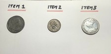 Three counterfeit Georgian coins (1817) with explanation