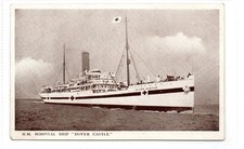 H.M HOSPITAL SHIP "DOVER CASTLE": Shipping postcard (C91775)