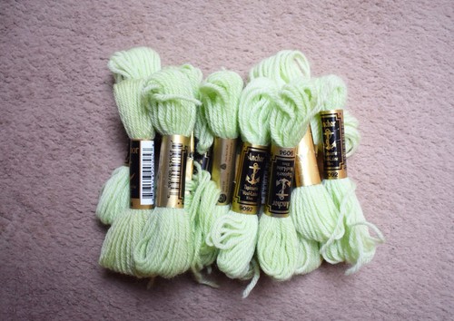 Green anchor tapestry wool - tapestry,