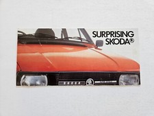 SKODA ESTELLE 105 120 SALES LEAFLET BROCHURE