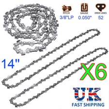 6x 14" Inch Chainsaw Saw Chain