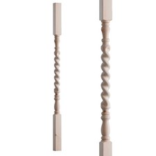 Stair spindle rope twist - spindle,