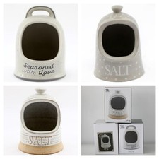 Kitchen Salt Pig Cellar Salt Holder  * 3 Designs * Boxed