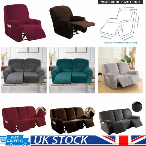 Seat velvet recliner - 1/2/3,