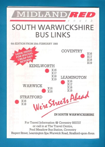Timetable midland red south - timetable,