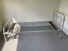 3Ft Single Bed Frame Vintage Iron Platform Bed with High Headboard and Footboard