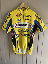 Biemme Cycle Jersey Mercatone Uno Scanavino | Men's | Yellow/Blue | XL | Rare