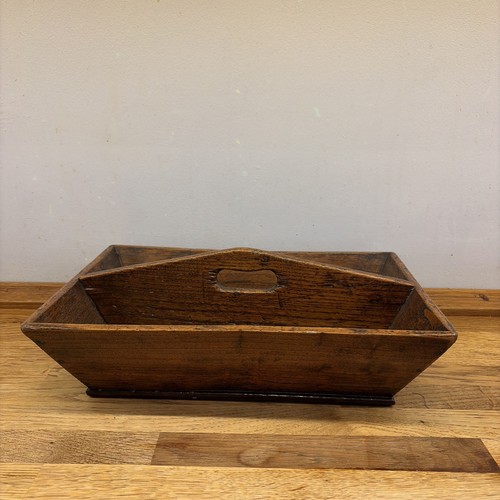 Antique mahogany cutlery - cutlery, tray/