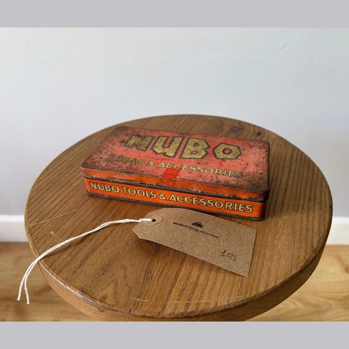 Vintage nubo display tin - nubo, tin.