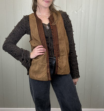 Vintage 70s Size L 10-14 Brown