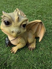 Vivid arts Fantail Green Dragon. Ornament use  Indoor or Outdoors  Mythical 