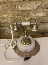 1960's Vintage White Marble