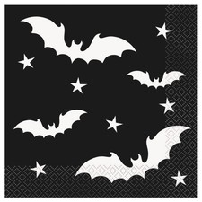 Halloween Party Napkins Black