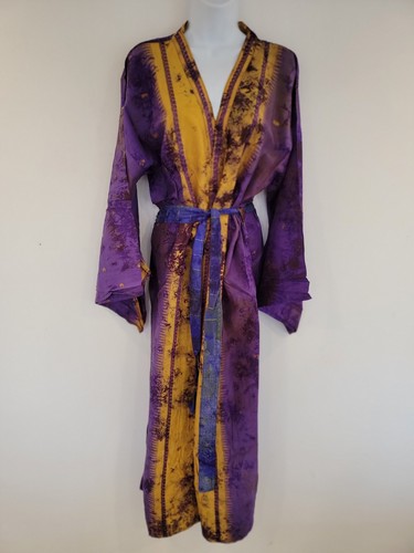Silk kimono long vintage boho - long,