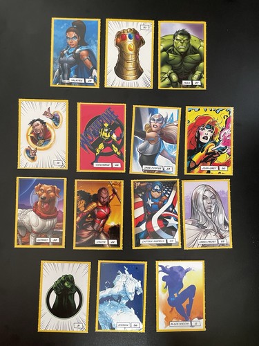 Marvel hero sticker lot - be,