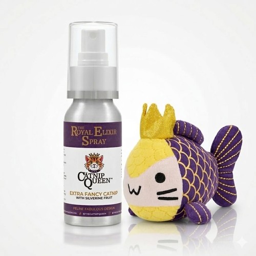 Catnip fish toy - catnip,