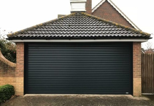 New aluminium garage door - garage,