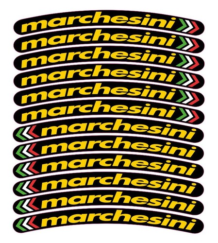 Marchesini wheel decals rim - marchesini,