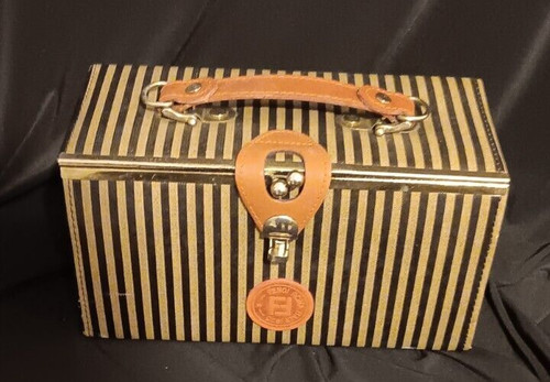 Fendi zucca stripe - box, leather