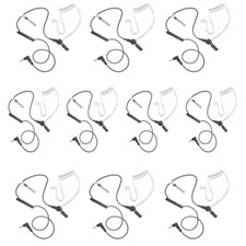 10 X Listen/Receive Only Airwaves Acoustic Tube Earpiece For Sepura 1 Pin Radio