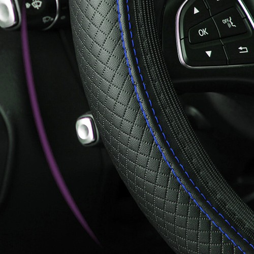 Black blue leather car - 15", black-blue