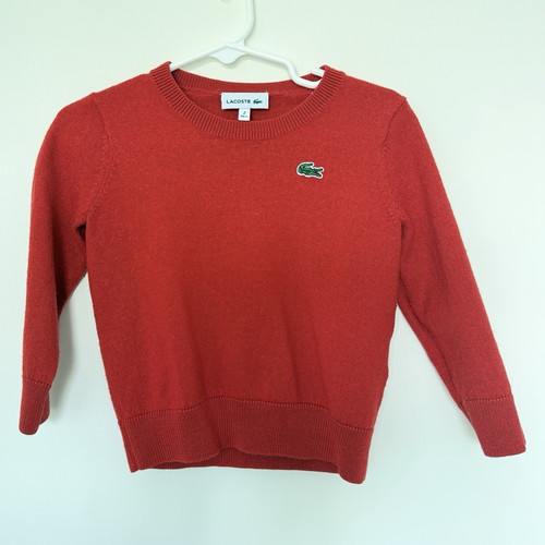 Lacoste boys red wool - lacoste,