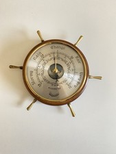 Vintage Daymaster Weatherstation barometer Oak wood, metal and brass**FOR PARTS
