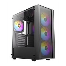 Antec AX65 ARGB Mid-Tower ATX Gaming PC Case - Black - 4 ARGB Fans