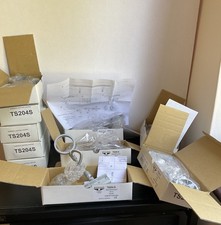 Ten BH Track Silver Spot 5. Spot Light Fittings. Gu10 Lamp Required. Retro.