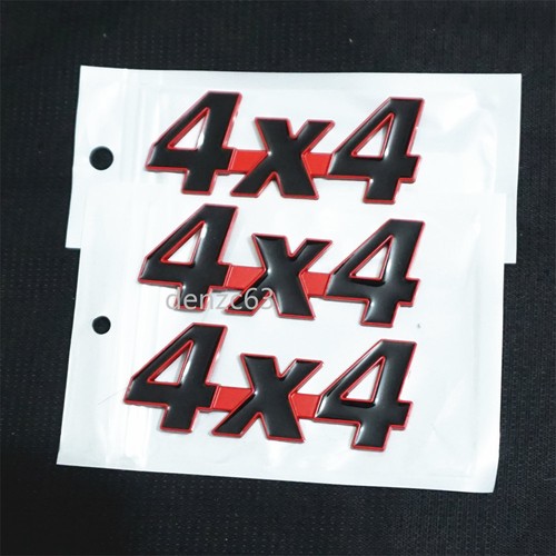 4x4 small red - 3x, black