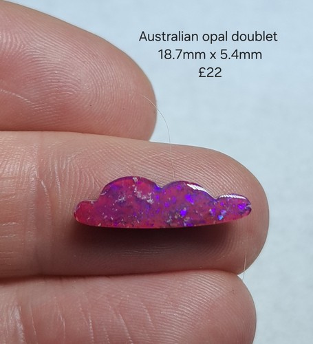 Australian opal doublet pink - australian,