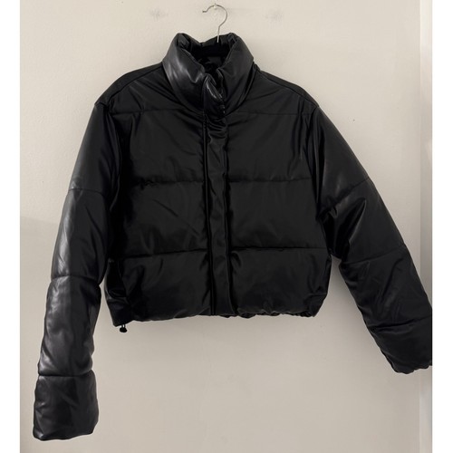 Zara black faux leather - zara,